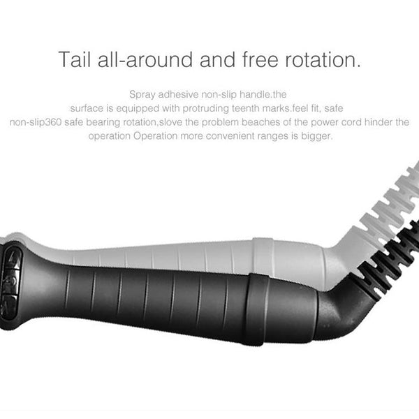 LCD Conical Curling Iron Single Tube Ceramic Glaze Pear Flower Cone