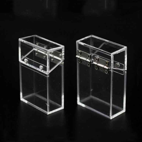 Acrylic Transparent Cigarette Case Thickened Portable Lighter Cigarette Case Bag