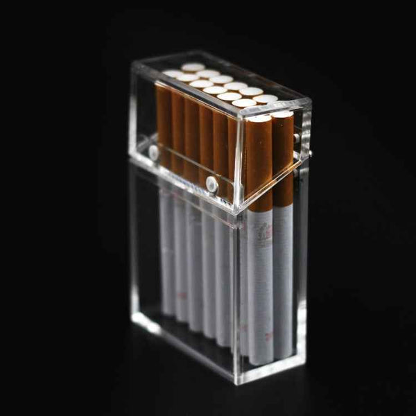 Acrylic Transparent Cigarette Case Thickened Portable Lighter Cigarette Case Bag