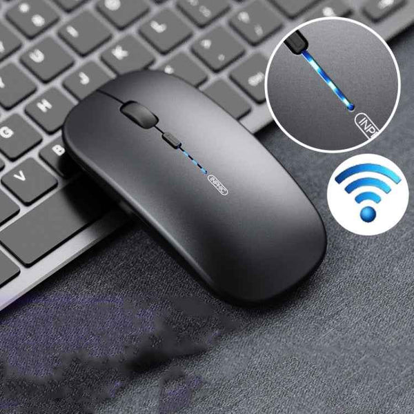 Inphic PM1 Office Mute Wireless Laptop Mouse, Battery Display