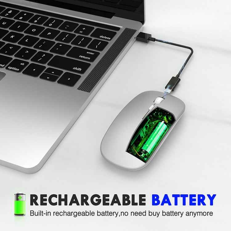 Inphic PM1 Office Mute Wireless Laptop Mouse, Battery Display