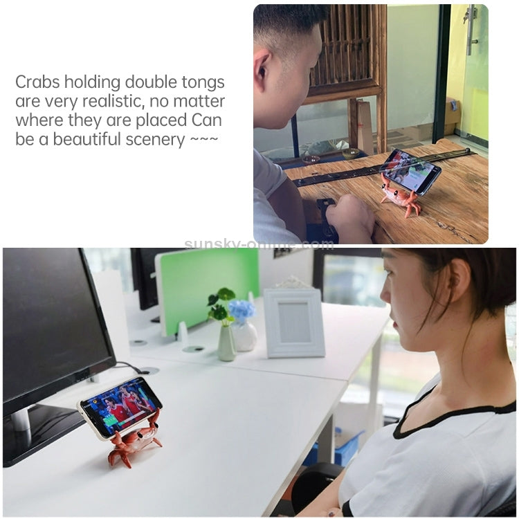 Weightlifting Crab Mobile Phone Stand Desktop Bluetooth Speaker Pen Holder Eye Stand Lazy Mobile Phone Stand