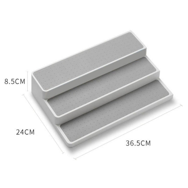 2pcs Three-Layer Stepped Seasoning Storage Rack Home Kitchen Storage Rack, Kitchen Storage Rack