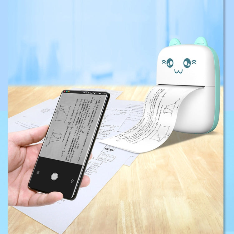 Portable Mini Thermal Printer Bluetooth Photo Printer Student Homework Mistakes Collections Printer, C9 Mini Thermal Printer