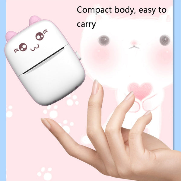 Portable Mini Thermal Printer Bluetooth Photo Printer Student Homework Mistakes Collections Printer, C9 Mini Thermal Printer