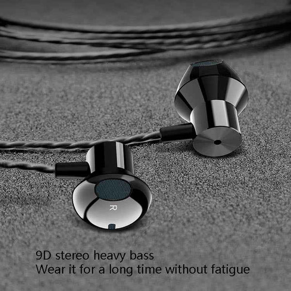 F12 Elbow Earbud Headset Wire Control With Wheat Mobile Phone Headset, Colour: 3.5mm Jack (Black)