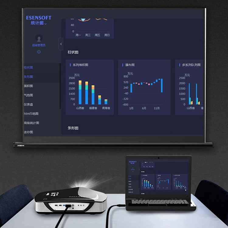 3m JH HV10 1080P HDMI to VGA Cable Projector TV Box Computer Notebook Industrial Display Adapter Cable