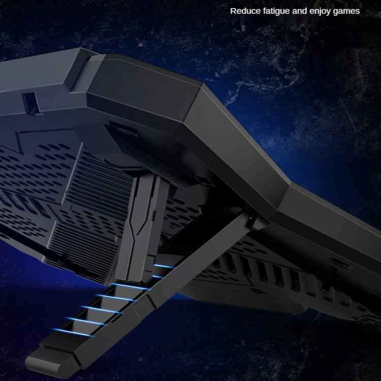 COOLCOLD RGB Notebook Radiator Six Fan Adjustable Laptop Cooling Base, 5V Speed  Colorful Version, 5V Touch 12 Symphony Version