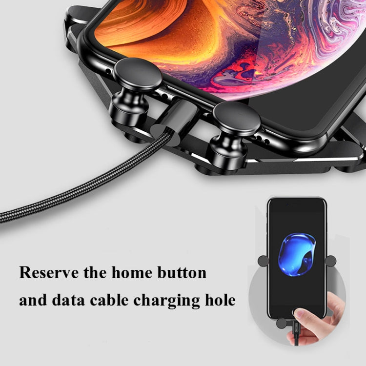 Oatsbasf 02750 Gravity Car Mobile Phone Holder In-car Navigation Buckle Bracket Air Outlet Bracket, Black, Silver, Red