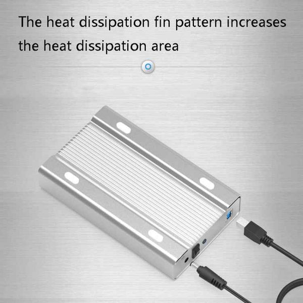 Blueendless U35Q 3.5 Inch Full Metal Mobile Hard Disk Box Type-C/Usb3.0 SATA Serial Desktop PC External Hard Disk Box EU Plug (TYPE-C)