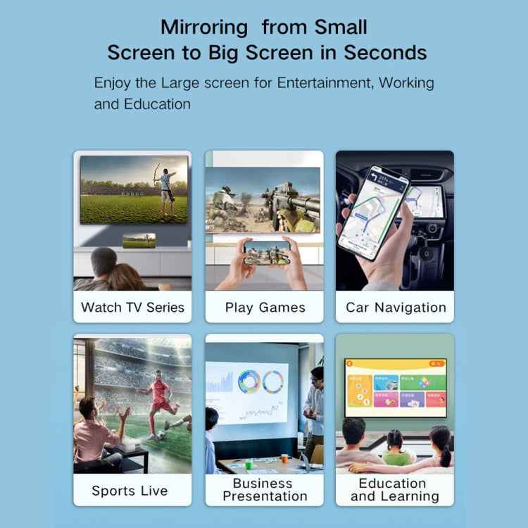 C29 1080P 2.4G + 5G  Wireless Display Dongle TV Stick WiFi DLNA HDMI-Compatible Display Receiver For TV iOS / Android Phone