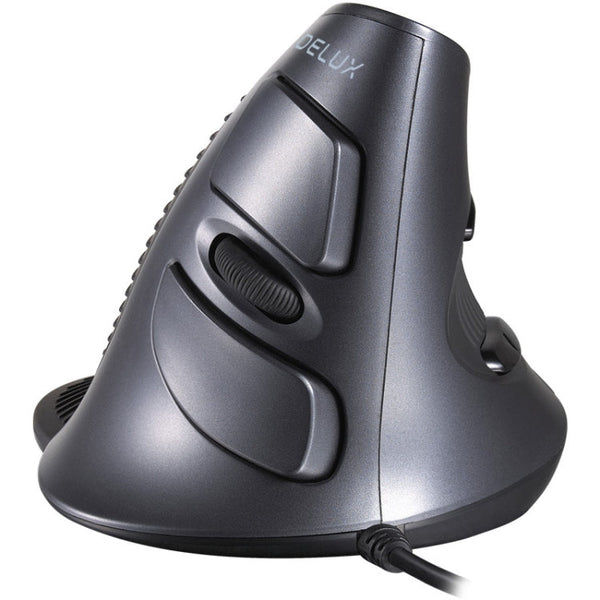 DELUX M618 6-Keys Vertical Handheld Mouse Ergonomic Wired Mouse, Cable Length: 1.5m, Wired