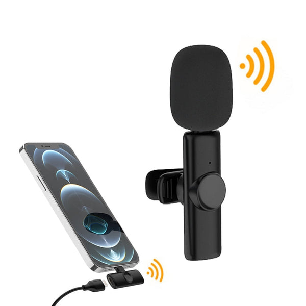 Lavalier Wireless Microphone Mobile Phone Live Video Shooting Small Microphone, Type C  1 To 1, Type-C 1 To 2
