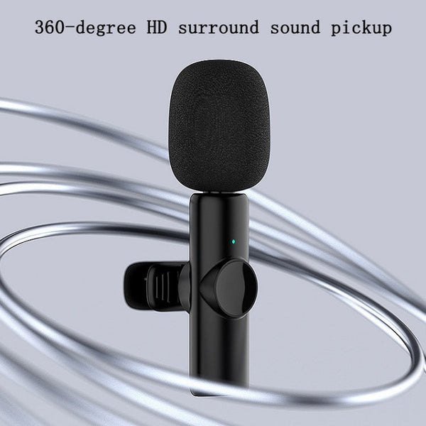Lavalier Wireless Microphone Mobile Phone Live Video Shooting Small Microphone, Type C  1 To 1, Type-C 1 To 2