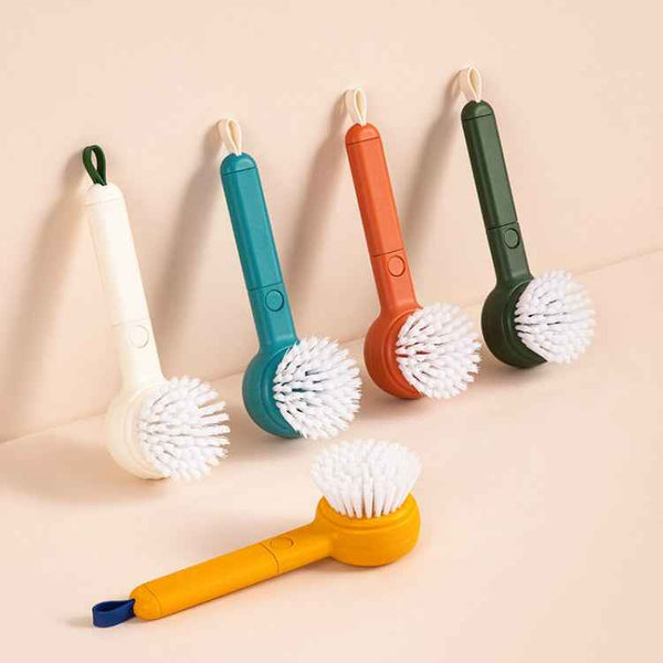 Multifunctional Fruit And Vegetable Cleaning Brush(Yellow)
