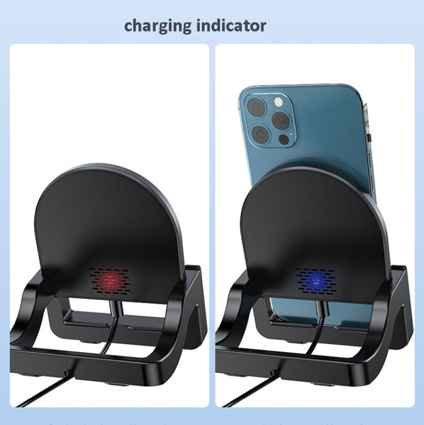 KH-18 15W Vertical Wireless Fast Charger with Phone Holder