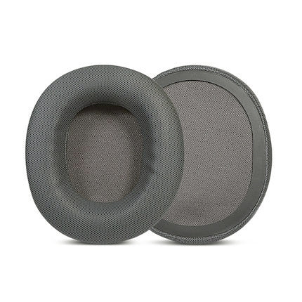 2pcs Sponge Headset Pad for Steelseries Arctis Pro / Arctis 3 / 5 / 7(Black Grey Leather)