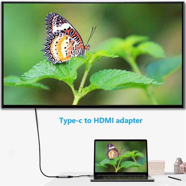 QGeem QG-UA01 USB Type-C To HDMI Adapter(Grey)