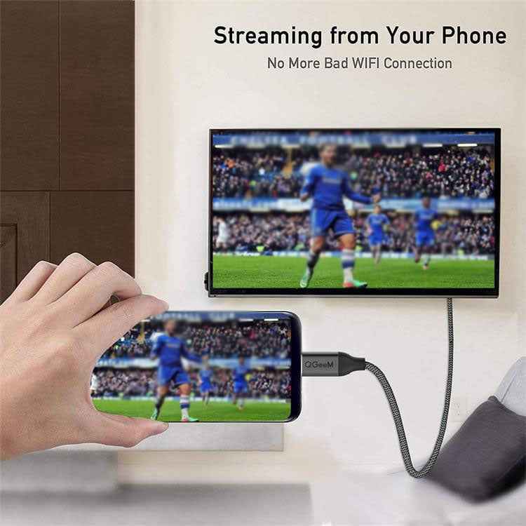 QGeeM QG-UA09 Type-C To HDMI Cable 1.8m