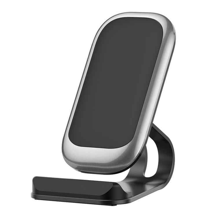Z01 15W Multifunctional Desktop Wireless Charger with Stand Function, Spec:, MCU (Black), MCU (Silver)