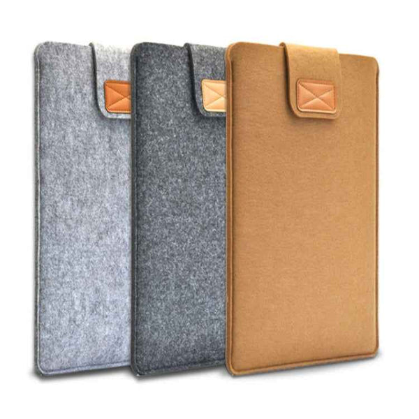 Vertical Felt Laptop Bag Tablet Sleeve Bag, Size: 15 Inch(Dark Gray)