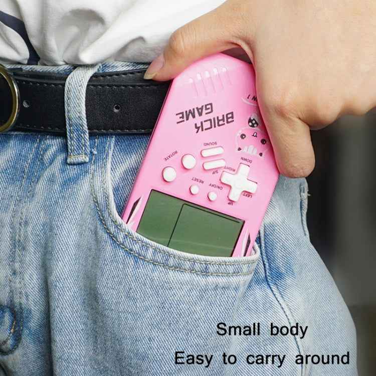 Large Screen Retro Children Handheld Game Console, Blue, Pink, Yellow, Green