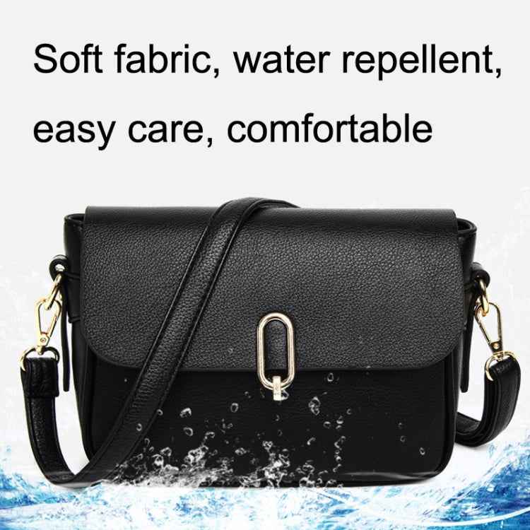 Ladies Texture Large Capacity Single Shoulder Crossbody Bag(Grey)