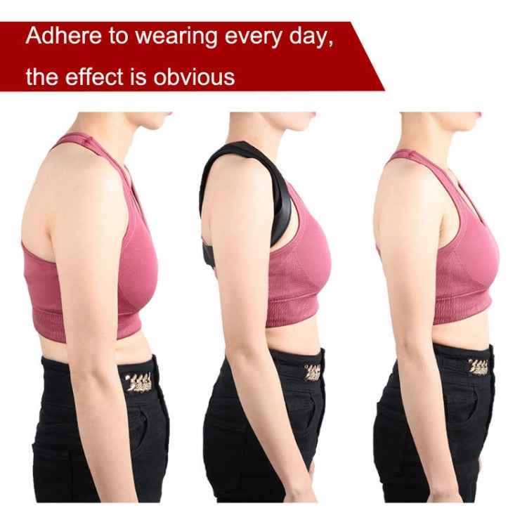 Invisible Breathable Posture Correction Belt Adjustable Back Corrector, Size: S (Gray)