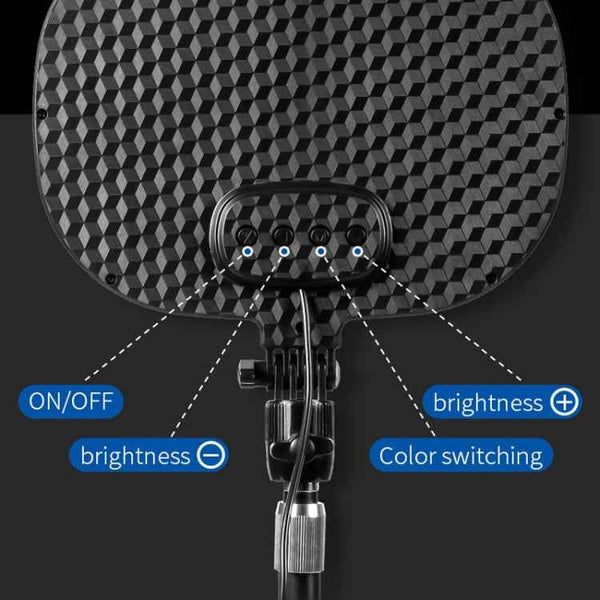 S20 LED Ring Live Fill Light Selfie Photography Full Screen Beauty Light, Style: Single Light + Stand