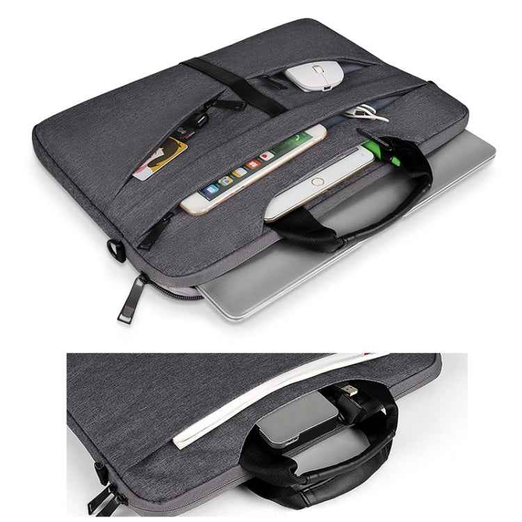 DJ04 Hidden Handle Waterproof Laptop Bag, Size: 13.3 inches(Grey)