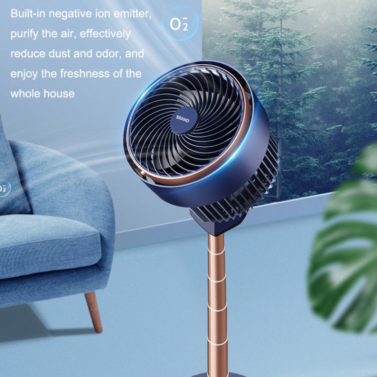 Shaking Head Air Circulation Fan Household Silent Bedroom Floor Fan, US Plug
