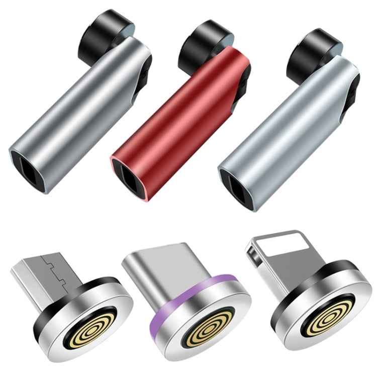 TC57 7Pin Fast Charge Transmission Data Cable, Silver, Red, Android Magnetic Head, Type-C / USB-C Magnetic Head, For Apple Magnetic Head