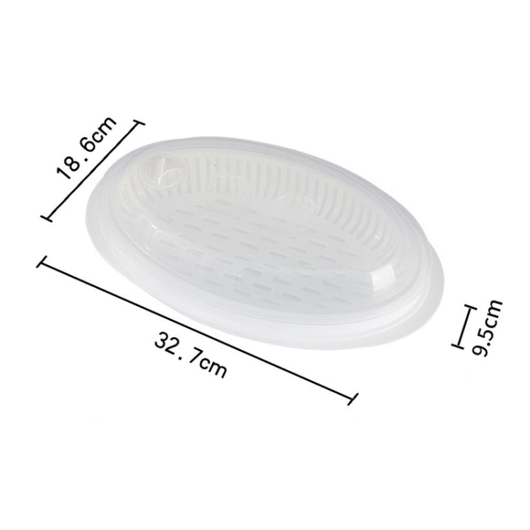 Microwave Fish Steamer With Lid Preserved Steamed Fish Plate, Steamed Fish Plate