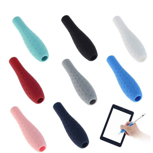 Tablet Stylus Pencil Silicone Case For Apple Pencil 1/2 Gen(Black)