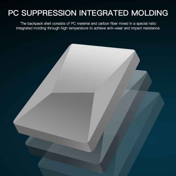 Bopai 61-93318A Hard Shell Waterproof and Expandable Backpack with USB Charging Hole, Spec:, Regular (Silver), Password (Silver), Regular (Black), Password (Black)