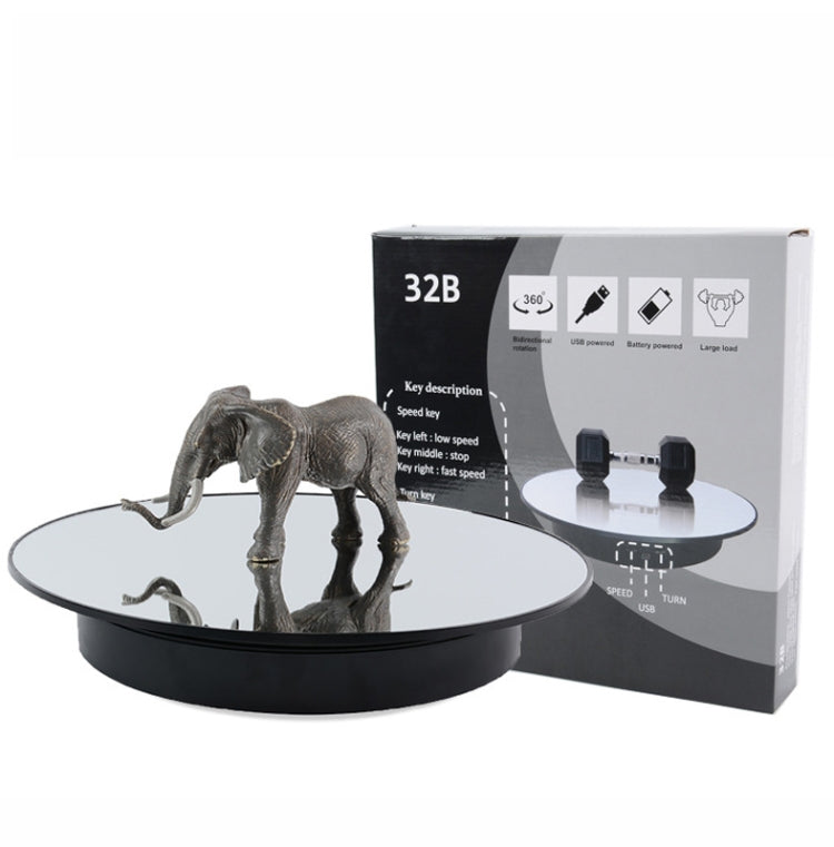 32cm Electric Turntable for Photography With Speed Direction Adjustment