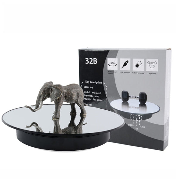 32cm Electric Turntable for Photography With Speed Direction Adjustment
