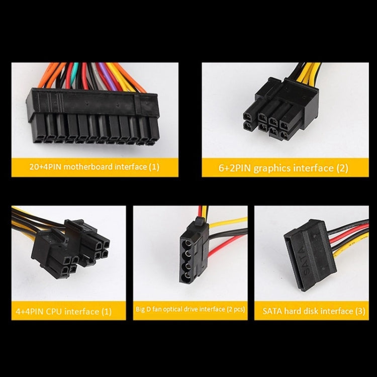 EVESKY  700WS  ATX 12V Computer Power Supply With 12cm Fan, 700WS