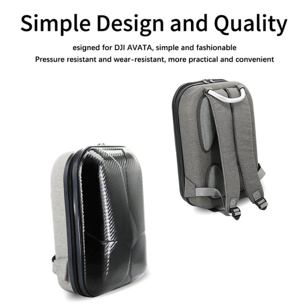 For DJI Avata Carbon Fiber Backpack Shockproof And Waterproof Bag
