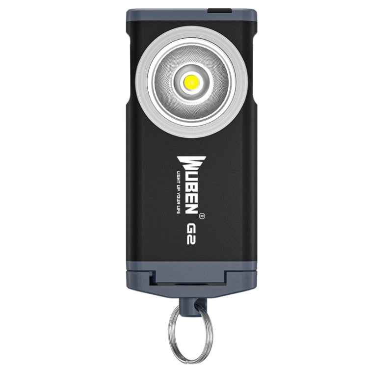 WUBEN G2 Strong Light LED Flashlight USB Outdoor Campers And Household Super Bright Key Chain Light, WUBEN G2 Black