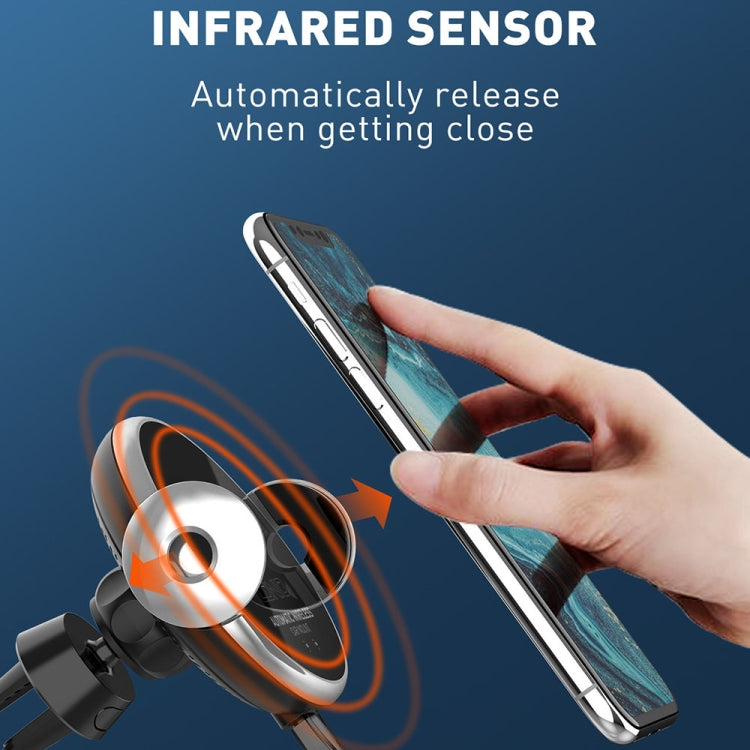 LDNIO 15W Infrared Sensor Fast Charger Car Navigation Bracket, MA02