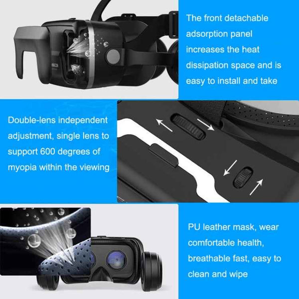 VRSHINECON G04EA+B03 Handle 7th VR Glasses 3D Virtual Reality Game Digital Glasses With Headset