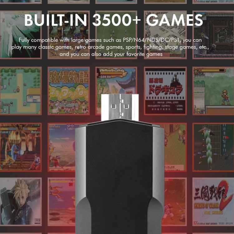 GD10 2.4G Wireless 4K HD TV Game Console PSP Game Box 32G Built-in 15,000 Games