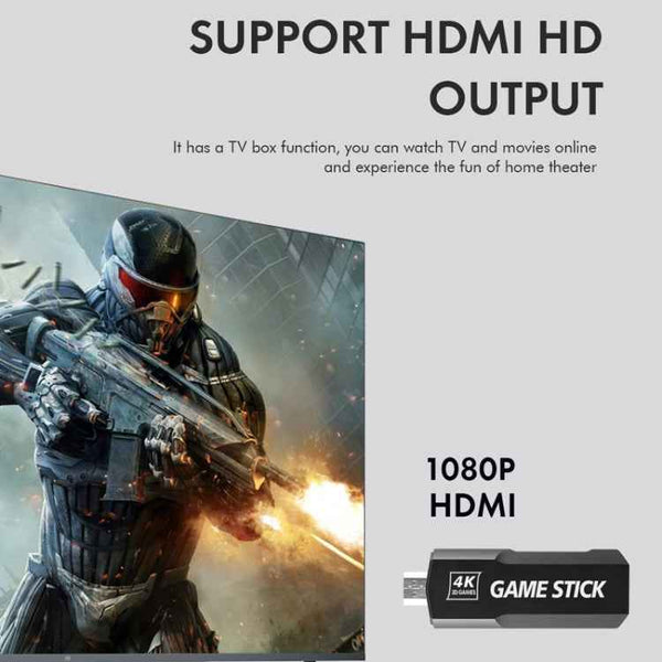 GD10 2.4G Wireless 4K HD TV Game Console PSP Game Box 32G Built-in 15,000 Games