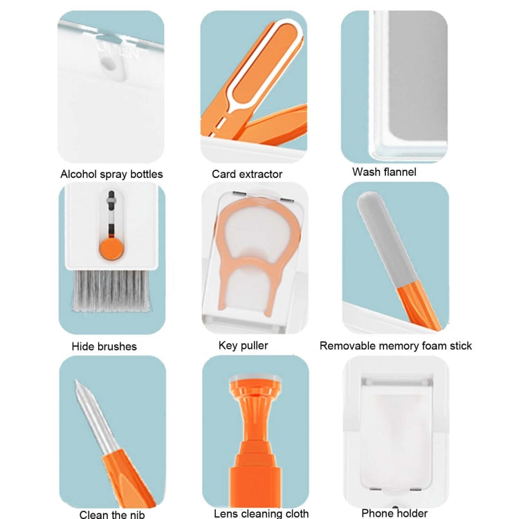 Q11 11-in-1 Multifunctional Bluetooth Headset Cleaning Pen Computer Keyboard Cleaning Kit, Q11