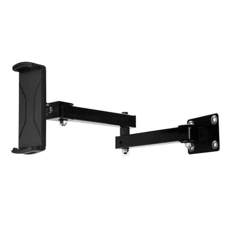 Wall Mount Tablet Cell Phone Stand Long Arm Stretchable Holder for 4-13 inch Devices(Two Sections)