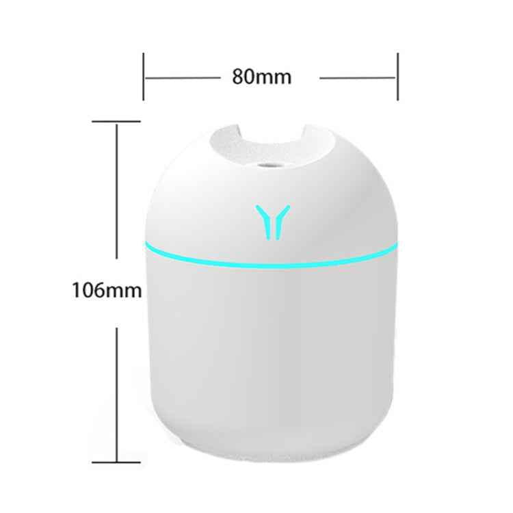 USB Mini Desktop Colorful Night Light Car Humidifier, Spec: 250ml (Y-Blue)