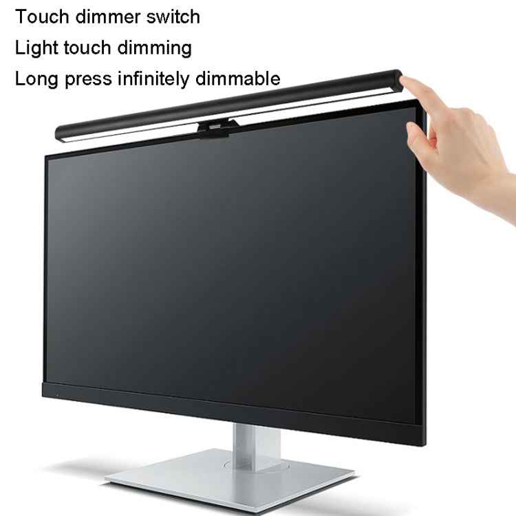 LED Infinitely Dimmable Computer Screen Hanging Lamp 3 Grade Color Temperature Touch Desk Lamp