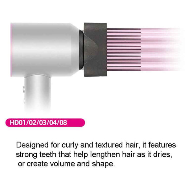 For Dyson Hair Dryer Wide Tooth Comb Smoothing Nozzle Hair Styler Tool, Wide Tooth Comb