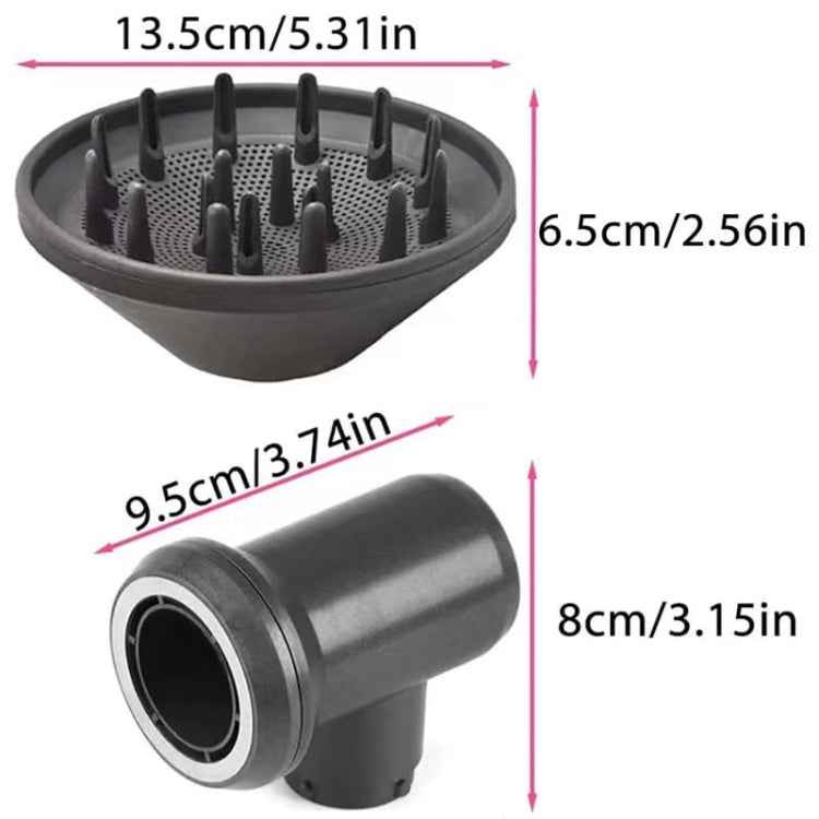 For Dyson Hair Dryer Airwarp Diffusion Nozzle Attachment Replacement Accessories Without Adapter